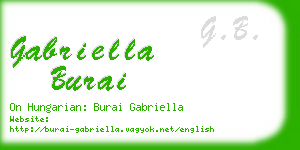 gabriella burai business card